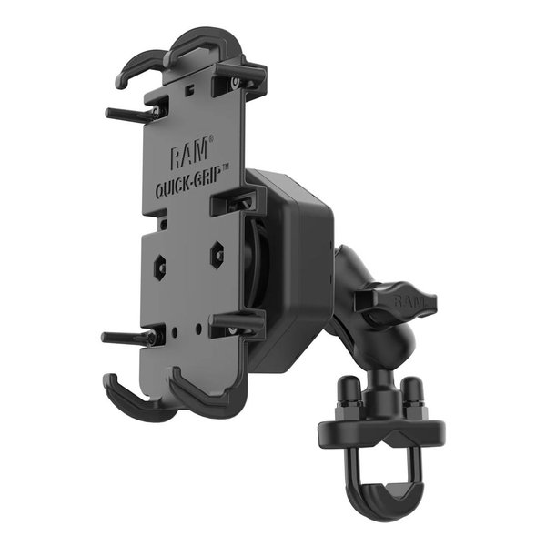【20日は24時間限定クーポン配布】RAM MOUNTS ラムマウント 防振クレイドルホルダー M &U字クランプベース ショートアーム φ12.7-31.75mm対応 RAM-B-149Z-A-PD4-462 (2635708) 代引不可 送料無料