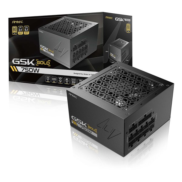 【20日は24時間限定クーポン配布】Antec アンテック 電源ユニット 750W/80PLUS GOLD/ATX3.1対応/フルモジュラー式/ブラック GSK750 ATX3.1 (2621174) 送料無料