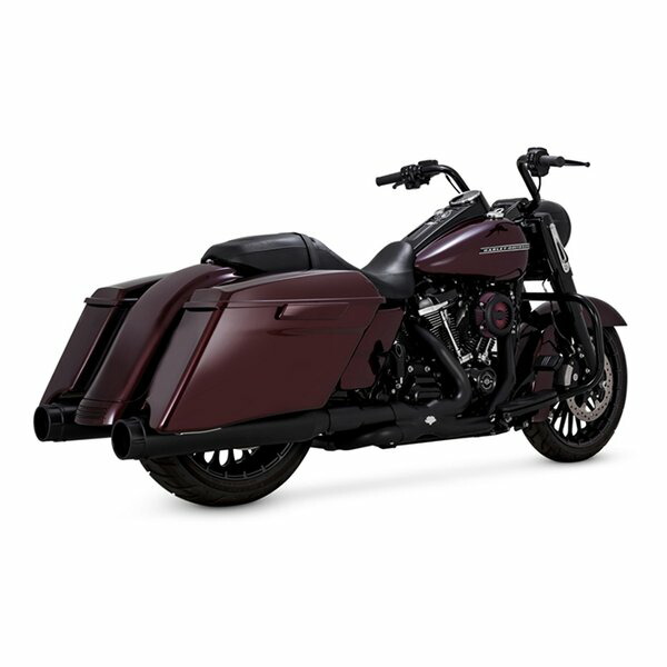 【15日は24時間限定クーポン配布】VANCE&HINES（バンスアンドハインズ） Torquer450 トルカー スリップオン ブラック マフラー TOURING M8 17-24 1801-1457 (2630460) 代引不可 送料無料