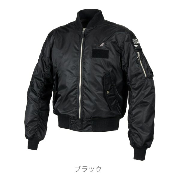 【20日は24時間限定クーポン配布】FlagshiP（フラッグシップ） バイク用 秋冬 パーソナルMA-1 ブラック/LLサイズ FJ-W212/ブラック/LL (2613915) 送料無料