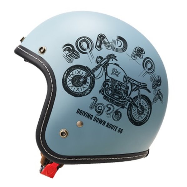 【20日は24時間限定クーポン配布】MARUSHIN マルシン バイク用ジェットヘルメット ROAD FORK マットナチュラルブルー/XLサイズ MCJ5/マットナチュラルブルー/XL (2571509) 送料無料