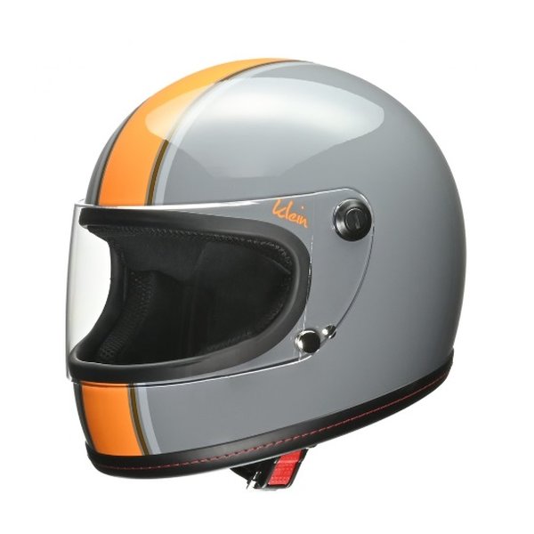 【25日は24時間限定クーポン配布】LEAD工業 リードコウギョウバイク用フルフェイスヘルメット Klein グレーＸオレンジ/レディース/Mサイズ KLEIN/グレーＸオレンジ/M(2621193)代引不可 送料無料｜KLAXON