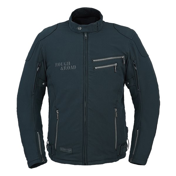 【25日は24時間限定クーポン配布】ROUGH&ROAD ラフアンドロードR&R エアスルーSTライディングZIPジャケット EM BK-WM RR7253BKL2(2567543)代引不可 送料無料｜KLAXON