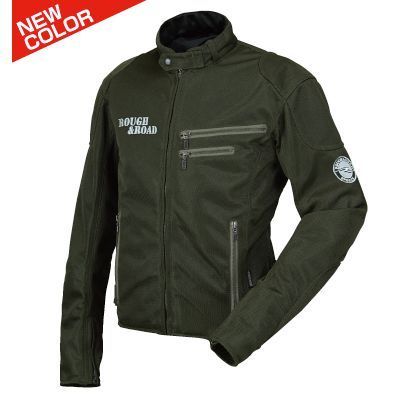 【15日は24時間限定クーポン配布】 RR7308 ライディングZIPメッシュジャケットEM オリーブ / Mサイズ RR7308OVM (2430881) 代引不可 送料無料