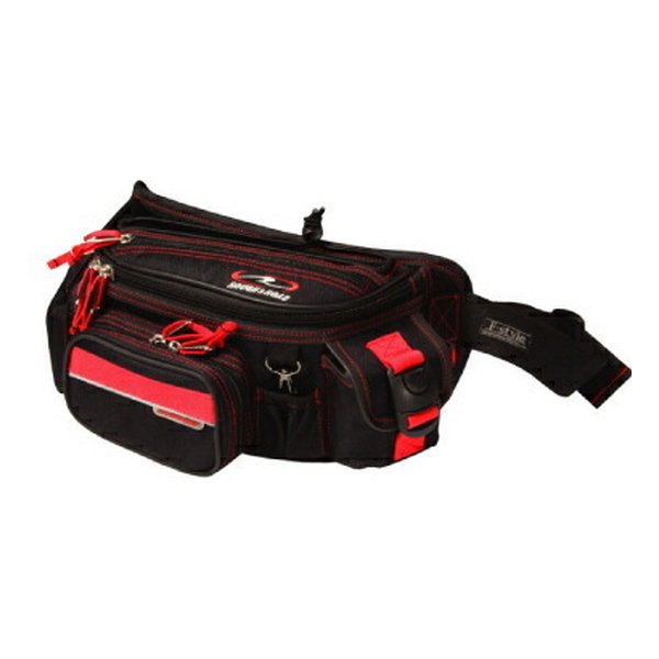 【20日は24時間限定クーポン配布】ROUGH&ROAD ラフアンドロード R&R F-ラフウエストバッグ BK/RD RR9451BKRD (2255182) 代引不可 送料無料