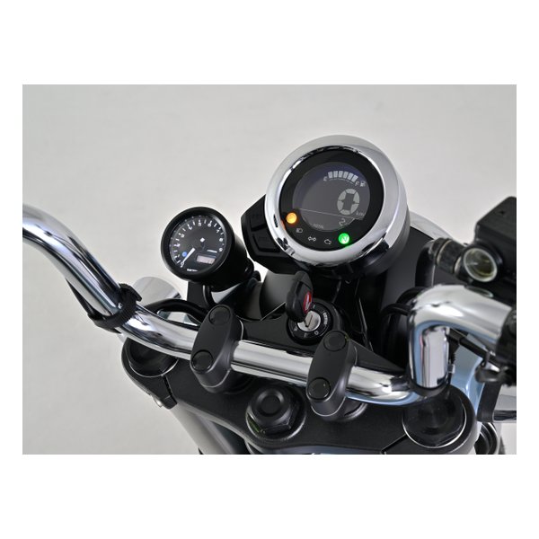 【10日は24時間限定クーポン配布】DAYTONA デイトナ 電気式 タコメーター DAX125 22 用 ブラックボディ/3色LED φ48 9000rpm表示 D27507 (2546407) 送料無料