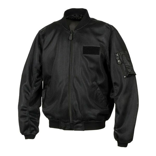 【20日は24時間限定クーポン配布】FlagshiP（フラッグシップ） バイク用 春夏 ベンタスMA-1 タイプB ブラック/LLサイズ FJ-S220/BLACK/LL (2643300) 送料無料