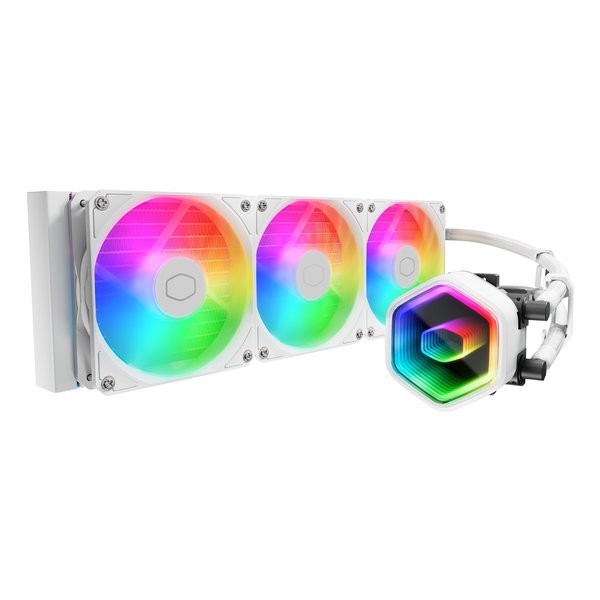 【25日は24時間限定クーポン配布】Cooler Master クーラーマスター水冷一体型CPUクーラー Masterliquid360CoreII デュアルチャンバーポンプ/ホワイト MLW-D36M-A18PA-RW(2648062)送料無料｜KLAXON