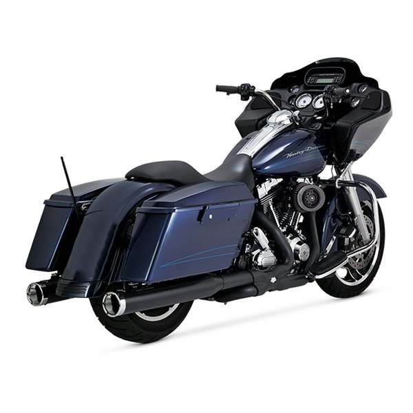【25日は24時間限定クーポン配布】VANCE&HINES（バンスアンドハインズ）PowerDuals PCX パワーデュアルズ ヘッドパイプ ブラック マフラー 46332(2630401)代引不可 送料無料｜KLAXON