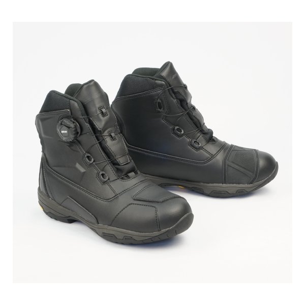 【20日は24時間限定クーポン配布】ROUGH&ROAD ラフアンドロードR&R Dテックスラフライディングシューズ BK-25.0 RR6302BK250(2529317)代引不可 送料無料|KLAXON