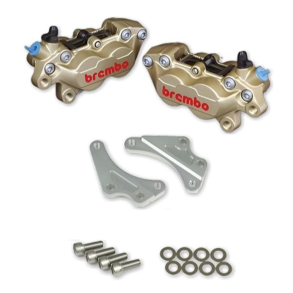 【20日は24時間限定クーポン配布】ROUGH&ROAD ラフアンドロード 4PキャリパーKIT bremboキャスティング GD WQ24-13005SV (2646315) 代引不可 送料無料