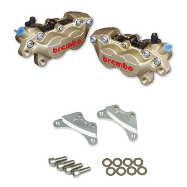 【25日は24時間限定クーポン配布】ROUGH&ROAD ラフアンドロード4PキャリパーKIT bremboキャスティング GD WQ24-15001SV(2646318)代引不可 送料無料|KLAXON