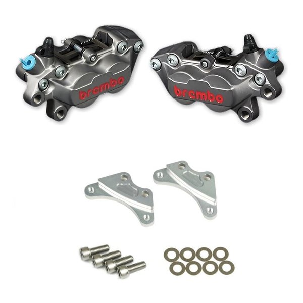【20日は24時間限定クーポン配布】ROUGH&ROAD ラフアンドロード 4PキャリパーKIT bremboキャスティング TI WQ25-15001SV (2646332) 代引不可 送料無料