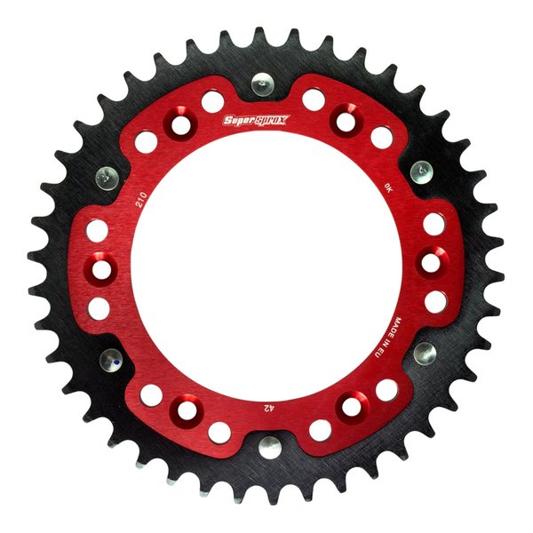 【10日は24時間限定クーポン配布】Supersprox スーパースプロックス SPX REAR STEALTH 210-42T RED RST-21042-RED (2534434) 代引不可 送料無料