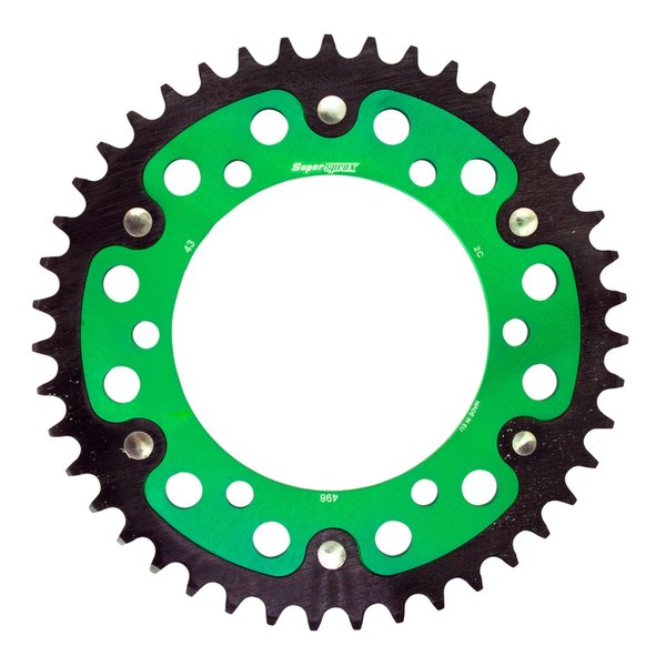 【20日は24時間限定クーポン配布】Supersprox スーパースプロックスSPX REAR STEALTH 498-43T GRN RST-49843-GRN(2534549)代引不可 送料無料｜KLAXON
