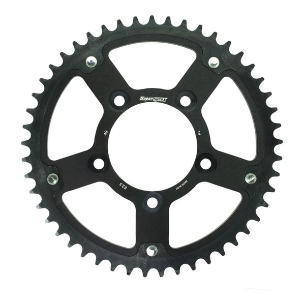 【10日は24時間限定クーポン配布】Supersprox スーパースプロックス SPX REAR STEALTH 823-49T BLK RST-82349-BLK (2534571) 代引不可 送料無料