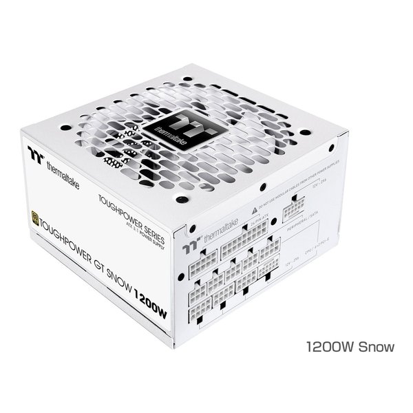 【30日は24時間限定クーポン配布】thermaltake サーマルテイクTOUGHPOWER GT/1200W ATX 3.1 Snow 電源ユニット 80PLUS GOLD PS-TPT-1200FNFAGJ-W(2661537)送料無料｜KLAXON