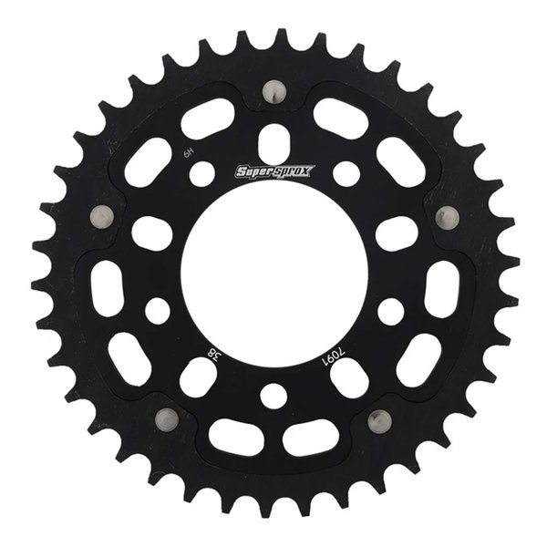 【25日は24時間限定クーポン配布】Supersprox スーパースプロックスSPX REAR STEALTH 7091-38T BLK RST-7091:38-BLK(2587500)代引不可 送料無料|KLAXON