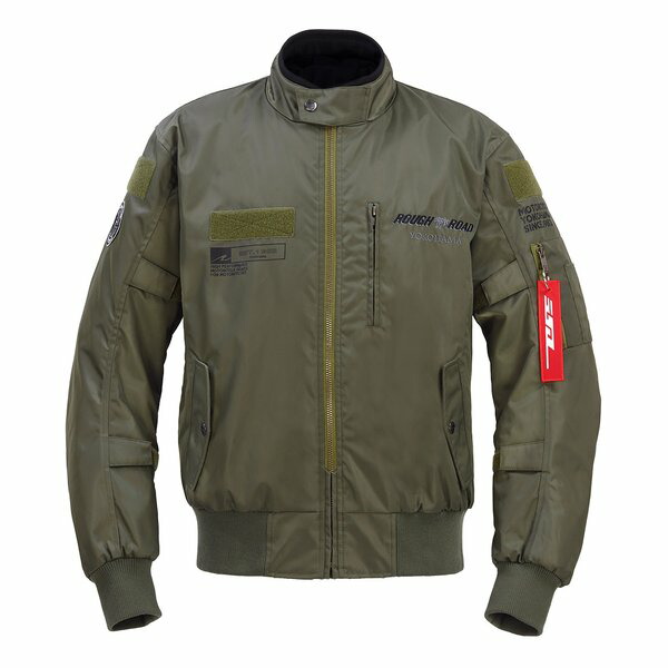 【15日は24時間限定クーポン配布】ROUGH&ROAD ラフアンドロード MA-1R EM セージグリーン-BM RR7754SGB2 (2660189) 代引不可 送料無料