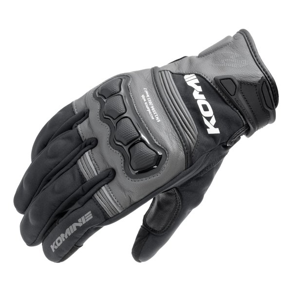 【10日は24時間限定クーポン配布】KOMINE コミネ ＧＫ－８５６ レザーＷＩＮＤＰＲＯＯＦ ＧＬＯＶＥＳ ＨＧ ＤＡＲＫ グレイ Ｌ GK-856/DARK GY/L (2622077) 代引不可 送料無料 5,879円