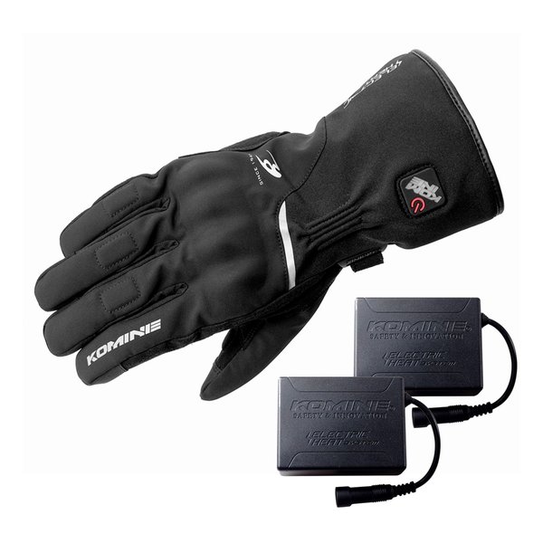 【20日は24時間限定クーポン配布】KOMINE コミネ ＥＫ－２１７５ ＰＲＯＴＥＣＴ ＥＬＥＣＴＲＩＣ ヒートＧＬＯＶＥ ブラック Ｘ EK-2175/BK/XL (2622321) 代引不可 送料無料 19,781円