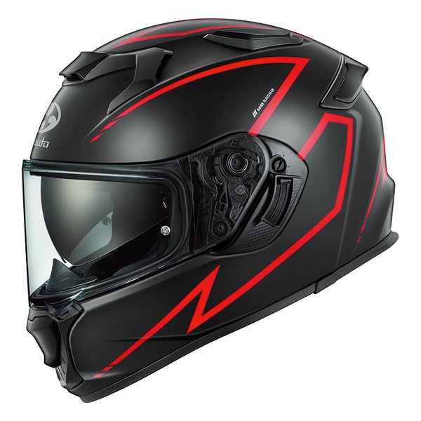 【25日は24時間限定クーポン配布】OGK KABUTO(オージーケーカブト)OGK KAMUI-5 SPRIA スプリア フラットブラックレッド XL KAMUI5SPRIAFBKレッドXL(2667139)代引不可 送料無料|KLAXON