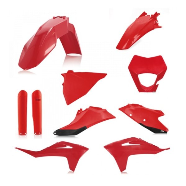 【15日は24時間限定クーポン配布】ACERBIS アチェルビス PLASTICフルキット EC F 25/30 21-23 レッド AC-24633RD (2645136) 代引不可 送料無料