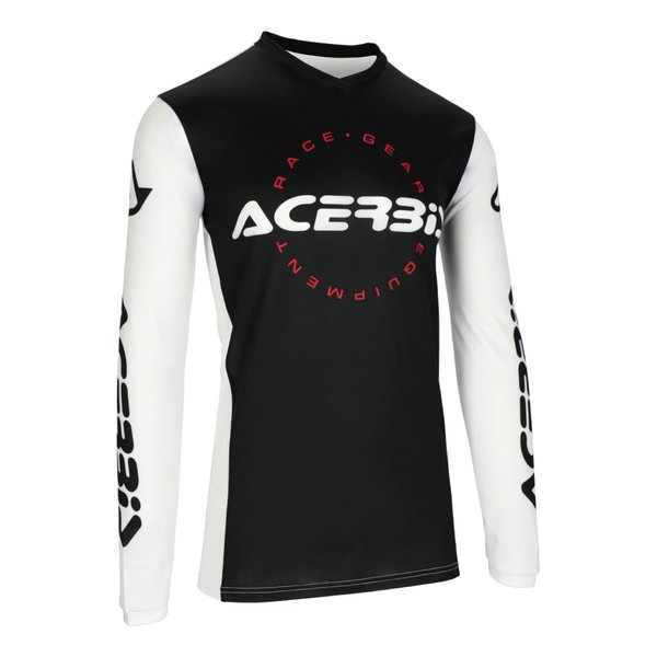 【10日は24時間限定クーポン配布】ACERBIS アチェルビス J-TRACK INCジャージ ブラック/ホワイト ３ＸＬサイズ AC-26040BK/WH6 (2645576) 代引不可 送料無料