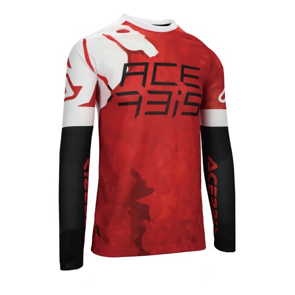 【15日は24時間限定クーポン配布】ACERBIS アチェルビス J-WINDY WATERMARKジャージ レッド/ホワイト ＸＬサイズ AC-26046RD/WH4 (2645663) 代引不可 送料無料