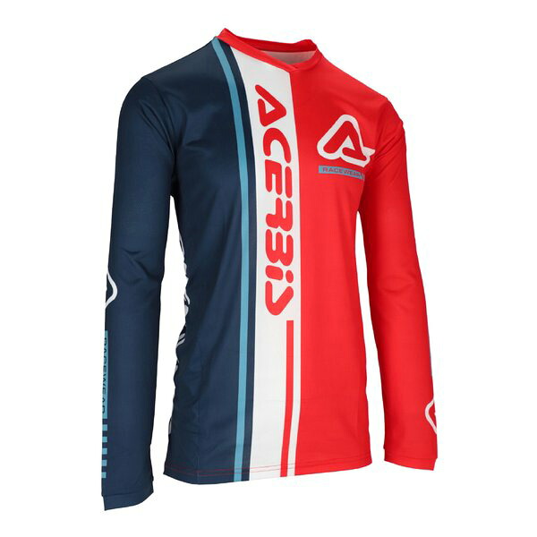 【25日は24時間限定クーポン配布】ACERBIS アチェルビスJ-TRACK CONNECTIONジャージ レッド/ブルー Ｍサイズ AC-26058RD/BL2(2645679)代引不可 送料無料｜KLAXON