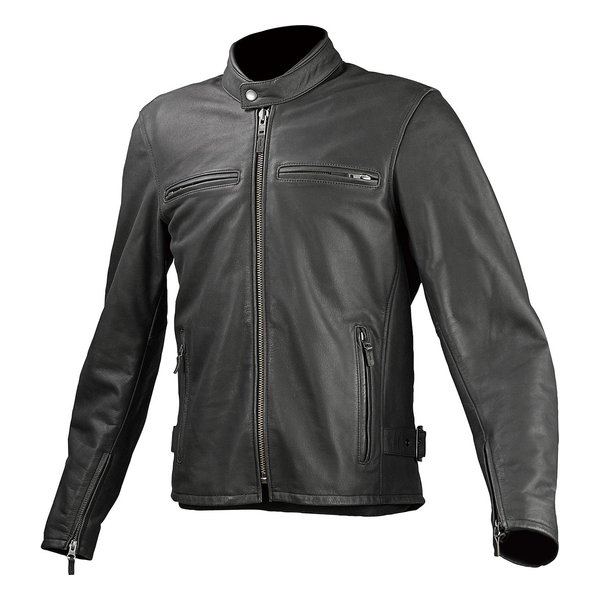 【15日は24時間限定クーポン配布】KOMINE コミネ LJ-534 SINGLE R LEATHER JKT BLK XL 02-534/BK/XL (2477903) 代引不可 送料無料