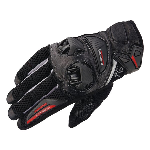 【15日は24時間限定クーポン配布】KOMINE コミネ GK-234 P LEATHER M-GLV BK/SIL 2XL 06-234/BK/SL/2XL (2478533) 代引不可 送料無料