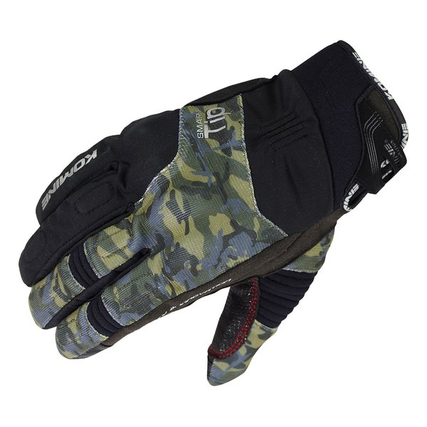 【10日は24時間限定クーポン配布】KOMINE コミネ GK-818 PROTECT W-GLV BLK/Camo L 06-818/BKCA/L (2478583) 代引不可 送料無料