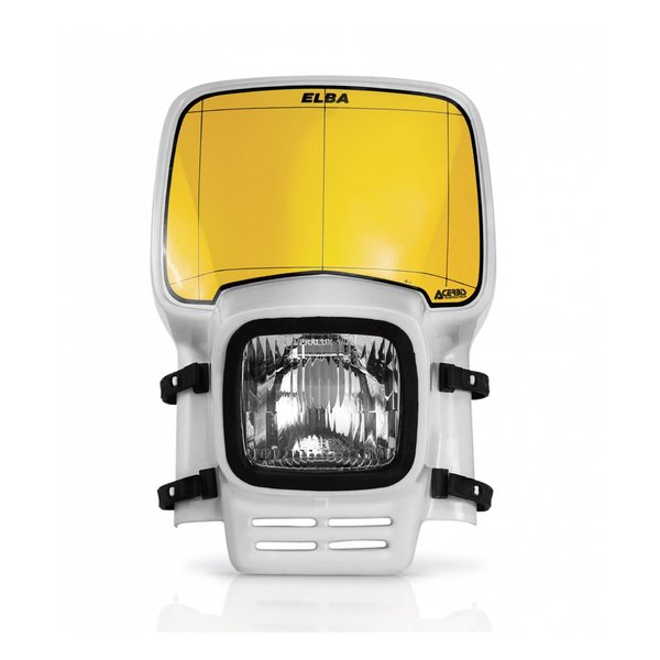 【15日は24時間限定クーポン配布】ACERBIS アチェルビス ACE ELBA ヘッドライト ホワイト AC-30-20WH (2645761) 代引不可 送料無料