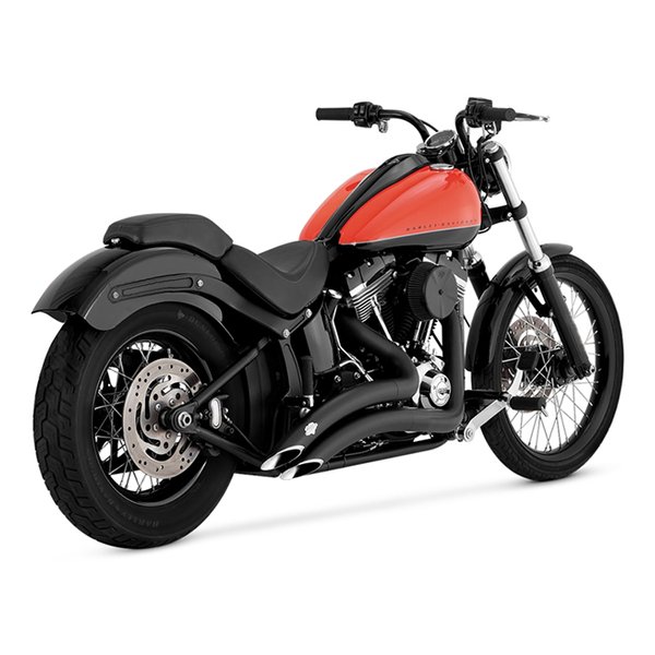 【25日は24時間限定クーポン配布】VANCE&HINES(バンスアンドハインズ)BigRadius 2-2 ビッグラディウス2-2 ブラック マフラー SOFTAIL 86-09 46079(2630340)代引不可 送料無料|KLAXON