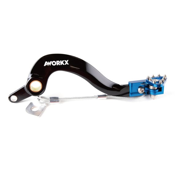 【15日は24時間限定クーポン配布】AWORKX アウォークス リア 鍛造フットブレーキレバー ブルー AW-20047 (2646059) 代引不可 送料無料