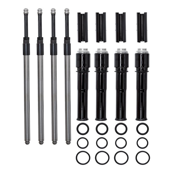 【30日は24時間限定クーポン配布】S&S Cycle Inc（エスアンドエスサイクル）クイッキー プッシュロッドキット G.BLK 930-0143(2638860)代引不可 送料無料｜KLAXON