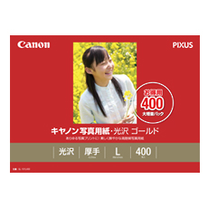 Canon キヤノンキヤノン写真用紙・光沢 ゴールド L判 400枚 GL101L400(2165302)画像