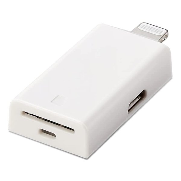 【20日は24時間限定クーポン配布】ELECOM エレコム Lightningカードリーダー/microSD専用/USB ホワイト MR-LD102WH (2538895) 送料無料