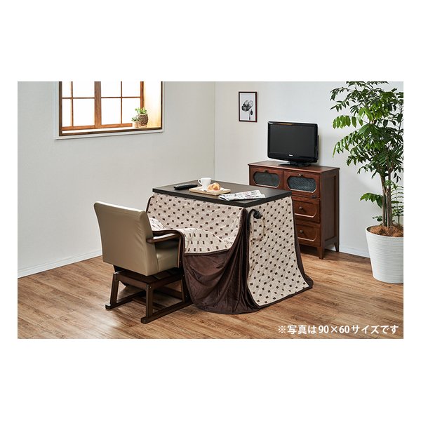 【30日は24時間限定クーポン配布】萩原 ハギハラハイタイプ薄掛け布団/こたつ布団 幅90cm リモコン用ポケット付き トルタFH90(2520473)代引不可｜e-zoa SHOP
