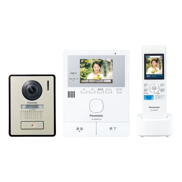 【20日は24時間限定クーポン配布】Panasonic パナソニック どこでもドアホン ワイヤレスモニター付テレビドアホン VL-SWE210KLA (2558321) 送料無料