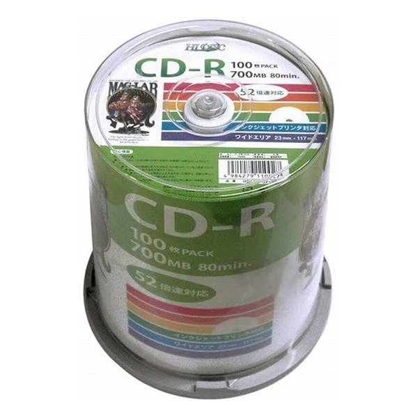 楽天市場】CD-R メディア 音楽用 HI-DISC ハイディスク 80分