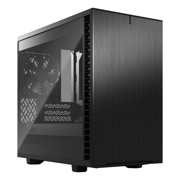 【25日は24時間限定クーポン配布】Fractal Design フラクタルデザインミニタワー型PCケース Define 7 Nano Black TG Light Tint FD-C-DEF7N-02(2549279)代引不可 送料無料｜e-zoa SHOP