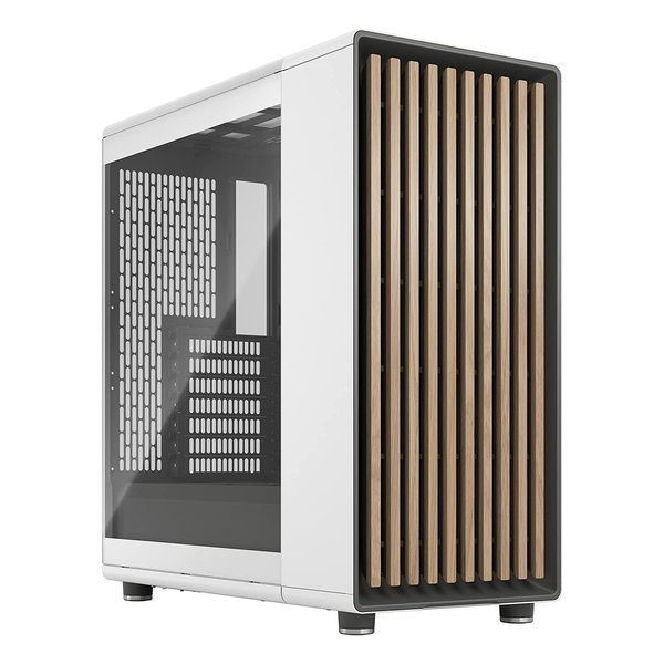 【20日は24時間限定クーポン配布】Fractal Design フラクタルデザイン ミドルタワーPCケース North Chalk White TG Clear FD-C-NOR1C-04 (2558976) 代引不可 送料無料