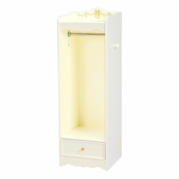 【15日は24時間限定クーポン配布】萩原 ハギハラ ハンガーラック 子供部屋 キッズラック アンティーク調 ホワイト RKK-1859WH (2519701) 代引不可