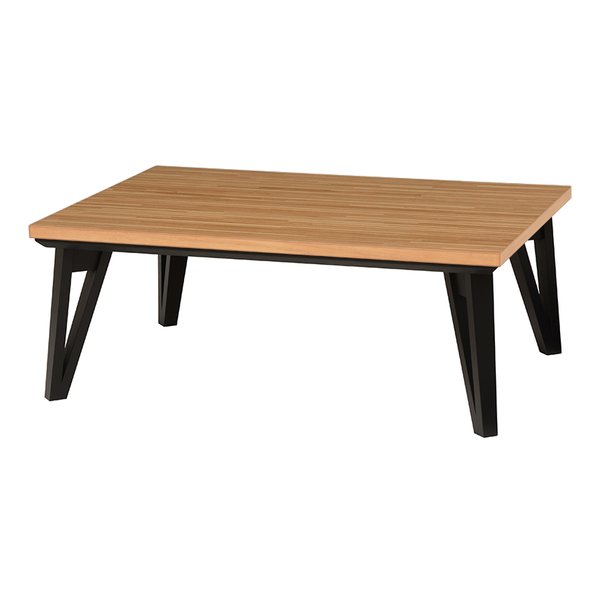 【25日は24時間限定クーポン配布】萩原 ハギハラリビングコタツ 105×75cm ナチュラル 寄木細工調 ルーン105NA(2520510)代引不可|e-zoa SHOP