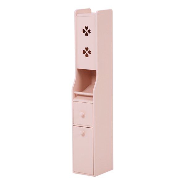 【10日は24時間限定クーポン配布】萩原 ハギハラ 省スペーススリムトイレラック ピンク MTR-7006PI (2519222) 代引不可