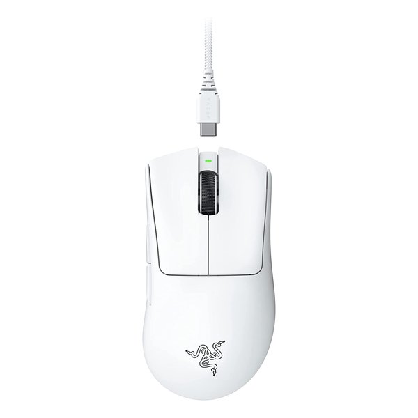 【15日は24時間限定クーポン配布】Razer レーザー DeathAdder V3 Pro White 超軽量ワイヤレスエルゴノミックeスポーツマウス RZ01-04630200-R3A1 (2552779) 送料無料