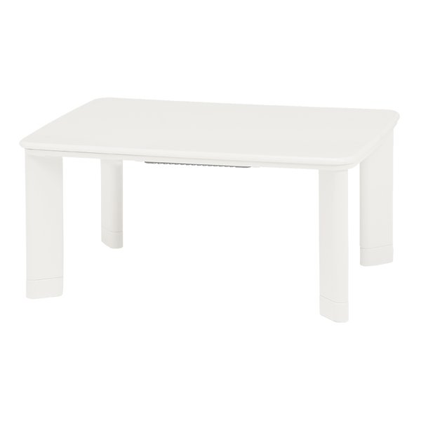 萩原 ハギハラカジュアルコタツ ホワイト 幅90×奥行60×高さ37 継脚時42 cm コパン960T-WH(2520376)代引不可