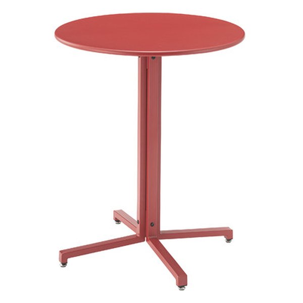 【25日は24時間限定クーポン配布】東谷 アズマヤテーブル レッド 幅60×奥行き60×高さ73cm PT-330RD(2560133)代引不可|e-zoa SHOP